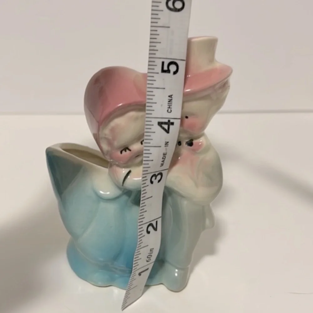 Vintage Victorian Dancing Couple Planter / Vase